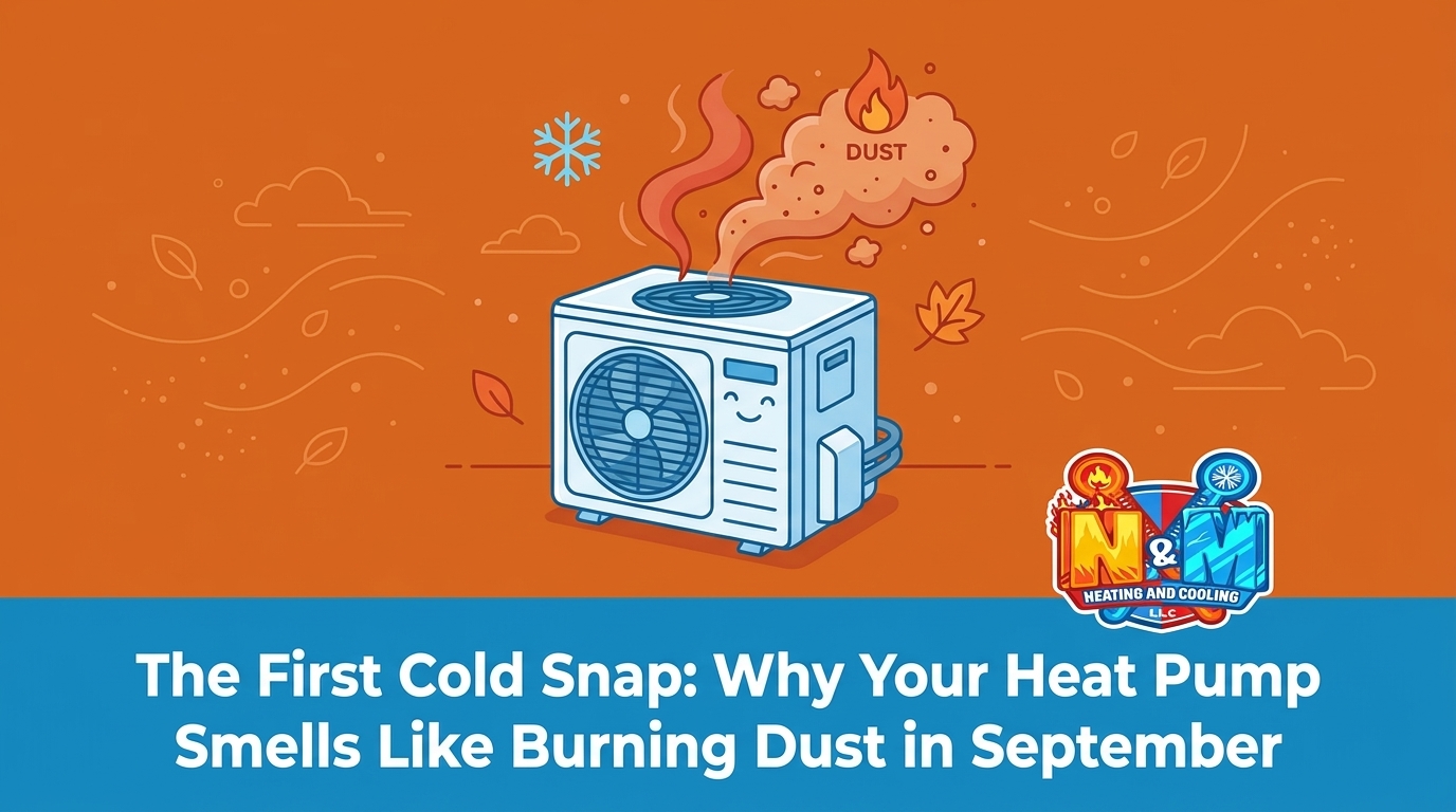 The First Cold Snap: Why Your Heat Pump Smells Like Burning Dust in September — featured image
